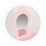 Detský toaletný stolík so zrkadlom pre dievčatko veľký