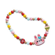 Atelier Sada Výroba šperkov Drevené korálky Kvetinová záhrada 4 ks Janod