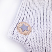 Čiapka pletená zaväzovacia brmbolca LA Outlast ® Sv.dymová