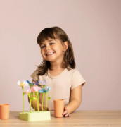 Kreatívna sada kvetinárstva pre deti - výroba kvetov, flower market set so strojom