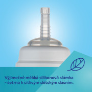 Fľaša nevylievacia športová so slamkou a závažím BabiesBoo 350 ml Canpol babies