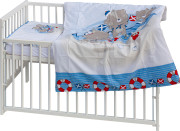 Detská postieľka s kompletnou výbavou120 x 60 cm Raty Scarlett