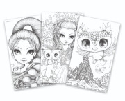 Maľovanky akvarelovej farby set Nebulous Stars