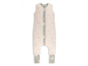 Celoročný spací vak s nohavicami Vintage Animals Sleepee Sky Blue/Cream