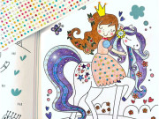 Kúzelné kráľovstvo - 1400 diamantov na nalepenie, omaľovánky