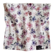Bavlnený nákrčník Violet flowers smotanový Esito