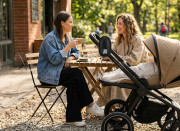 Hojdačka kočíka prenosné Bobby nabíjací Matt Black Zopa