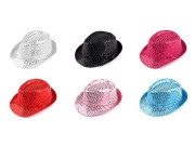 Karnevalový klobúk s flitrami