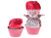 Cupcake medvedík plyšový voňajúci 10 cm