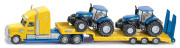 Ťahač s vlekom a 2 traktory New Holland 1:87 Siku