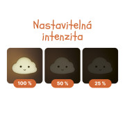 Silikónové nástenné nočné svetlo Cloud Zopa