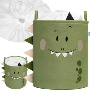 Kôš na hračky XL so šnúrkou, skladací bavlnený / 63 l Sipo