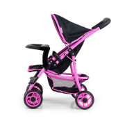 Detský športový kočík pre bábiky Kate Prestige Black Milly Mally