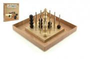 Piškvorky 3D podstavec + guličky drevo spoločenská hra v krabici