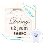 Body s potlačou New Baby Dámy, už som tu! - darčekové balenie