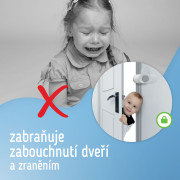 Detská otočná zarážka do dverí s nastavením polohy 2 ks Sipo