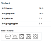 Ponožky detské froté športové Hawkik pre chlapcov 3 páry