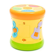Obojstranný dynamický bubienok žltý Baby Mix