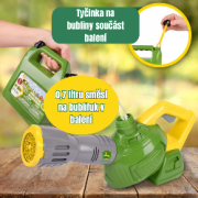 Detský bublifukový fúkač lístia John Deere Kids