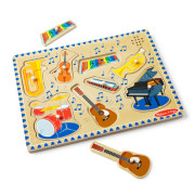 Drevené puzzle so zvukmi Hudobné nástroje Melissa & Doug