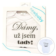 Body s potlačou New Baby Dámy, už som tu! - darčekové balenie