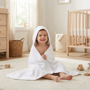 Detská froté osuška s kapucňou 100x100 cm New Baby