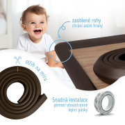 Ochranná páska penová na ochranu hrán a rohov nábytku 2 m Sipo