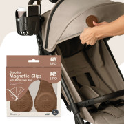 Magnetické klipy na kočík 2 ks Sipo