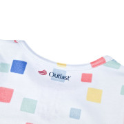 Body tenké tričko Tlač KR Outlast® UV 50+ bledomodrá kocky