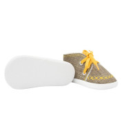 Dojčenské capáčky tenisky New Baby jeans mustard