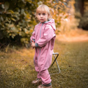 Rastúca softshellová kombinéza s fleecom Shell pink Esito