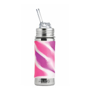 Nerezová fľaša so slamkou 325 ml Pura