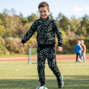 Mikina na zips Motokros - čierna Esito