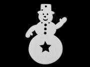 Drevené dekorácie vianočné na zavesenie/domaľovanie