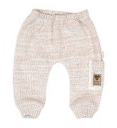 Rastúci pletený svetrík a nohavice s vreckom Hand Made Nature béžový Baby Nellys
