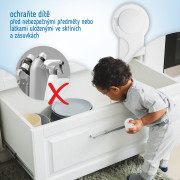 Bezpečnostné zámky na skrinky a zásuvky sada 10 ks Sipo