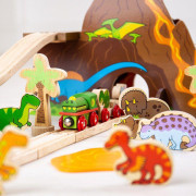 Drevená vláčikodráha dinosaury Bigjigs Rail