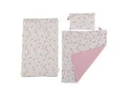 Postieľka pre bábiky drevená s perinkou Pink Little Dutch