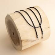 Čierna zapletaná šnúrka k rolničkám