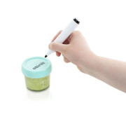 Sklenené misky s viečkami Multiset 4 x 100 ml + 4 x 220 ml Babymoov