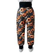 Rastúce softshellové nohavice Slnečnica čierne Esito