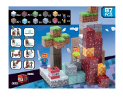 Magnetická stavebnica Minecraft Diamond Lava TNT 87 ks