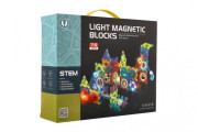 Guličková dráha magnetická plast 75 ks 8 guličiek s doplnkami so svetlom