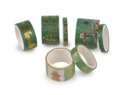 Vianočná ozdobná lepiaca páska sada Washi