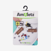 Amulety - ozdoby na topánky Amuletz Too cool for school mix Coqui