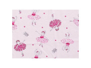 Letný spací vak s nožičkami bambus ružové baletky Veľ. 110 cm Kaarsgaren