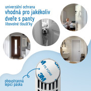 Detská otočná zarážka do dverí s nastavením polohy 2 ks Sipo