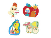 Veľké samolepky Jar 50 ks Stickers Janod