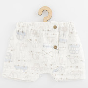 Dojčenská mušelínová košeľa s kraťasmi New Baby My Cars