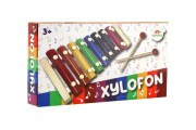 Xylofón drevo/kov 24 cm s paličkami